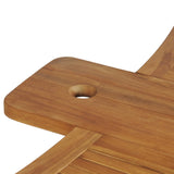3 Piece Bistro Set With Folding Chairs Solid Teak Wood