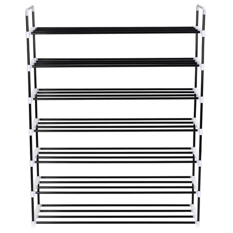 Shoe Rack With 7 Shelves Metal And Plastic