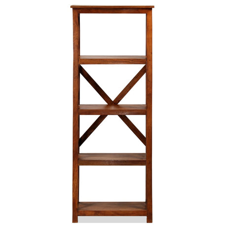 Bookshelf Solid Acacia Wood Honey Finish