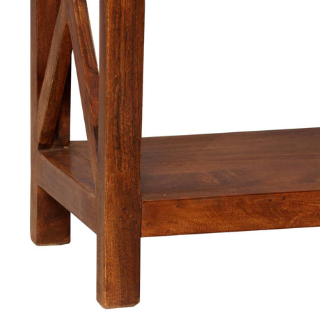 Bookshelf Solid Acacia Wood Honey Finish