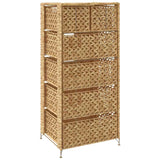 Storage Unit With 6 Baskets Water Hyacinth