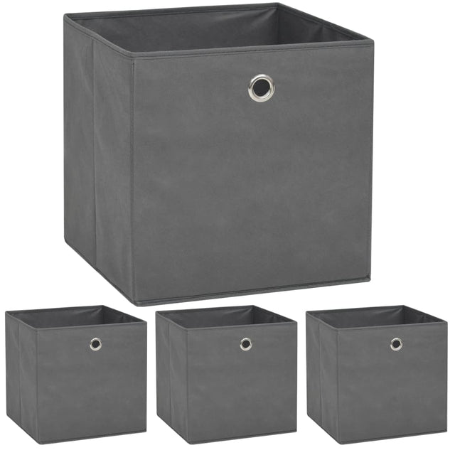 Storage Boxes 4 Pcs Non-Woven Fabric 32X32X32 Cm