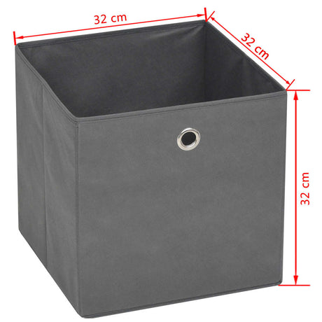 Storage Boxes 4 Pcs Non-Woven Fabric 32X32X32 Cm