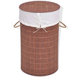 Bamboo Laundry Bin Round