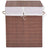 Bamboo Laundry Bin Rectangular Natural