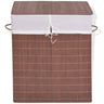 Bamboo Laundry Bin Rectangular Natural