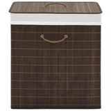 Bamboo Laundry Bin Rectangular Natural