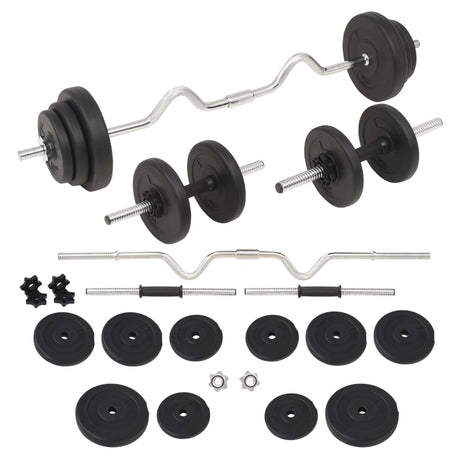 Barbell And Dumbbell With Plates
