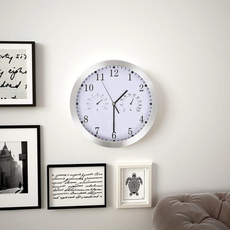 Wall Clock With Quartz Movement Hygrometer Thermometer