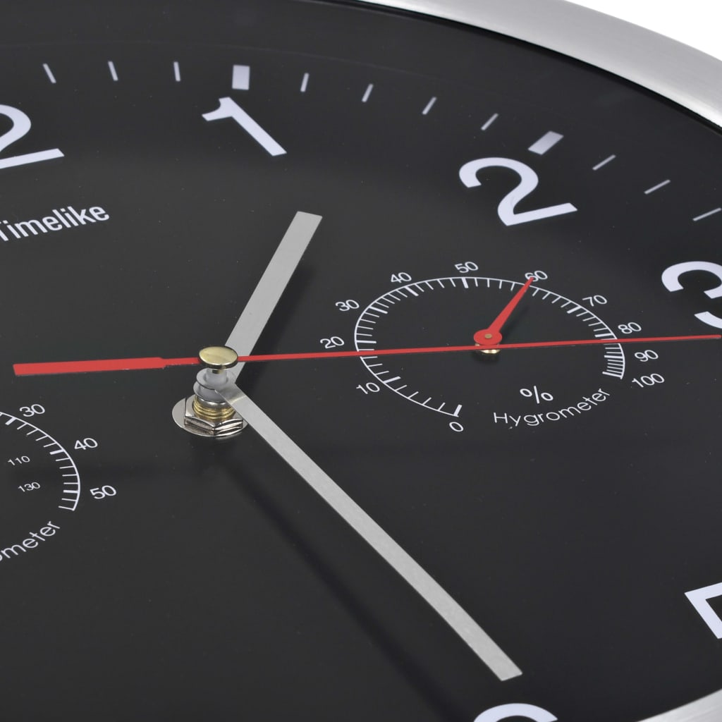 Wall Clock With Quartz Movement Hygrometer Thermometer
