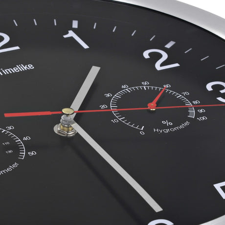 Wall Clock With Quartz Movement Hygrometer Thermometer