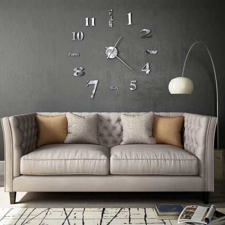 3D Wall Clock Modern Design 100 Cm Xxl