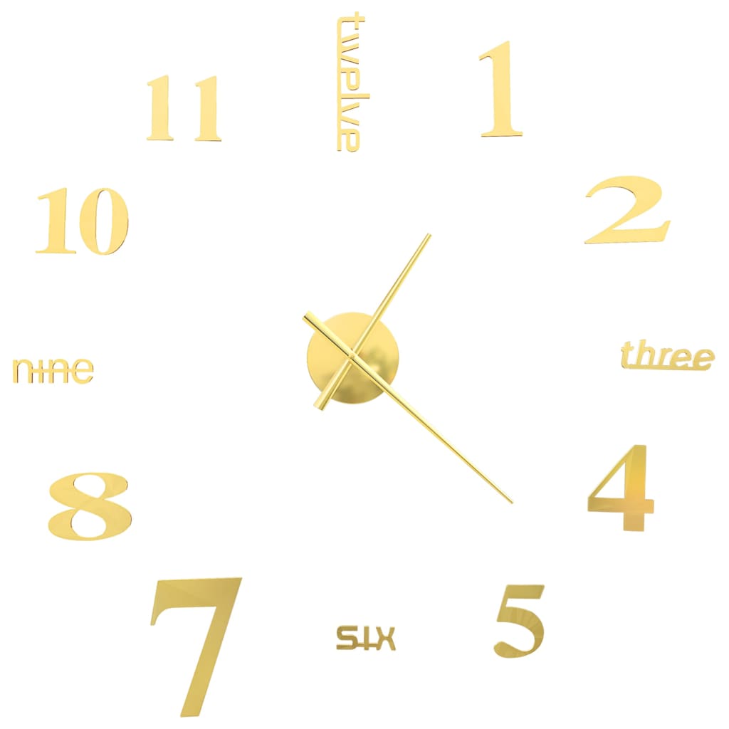 3D Wall Clock Modern Design 100 Cm Xxl