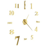3D Wall Clock Modern Design 100 Cm Xxl