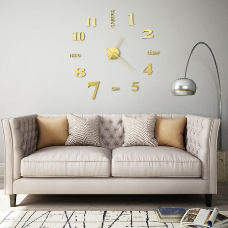 3D Wall Clock Modern Design 100 Cm Xxl