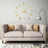 3D Wall Clock Modern Design 100 Cm Xxl