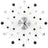 Wall Clock With Quartz Movement Modern Design 50 Cm