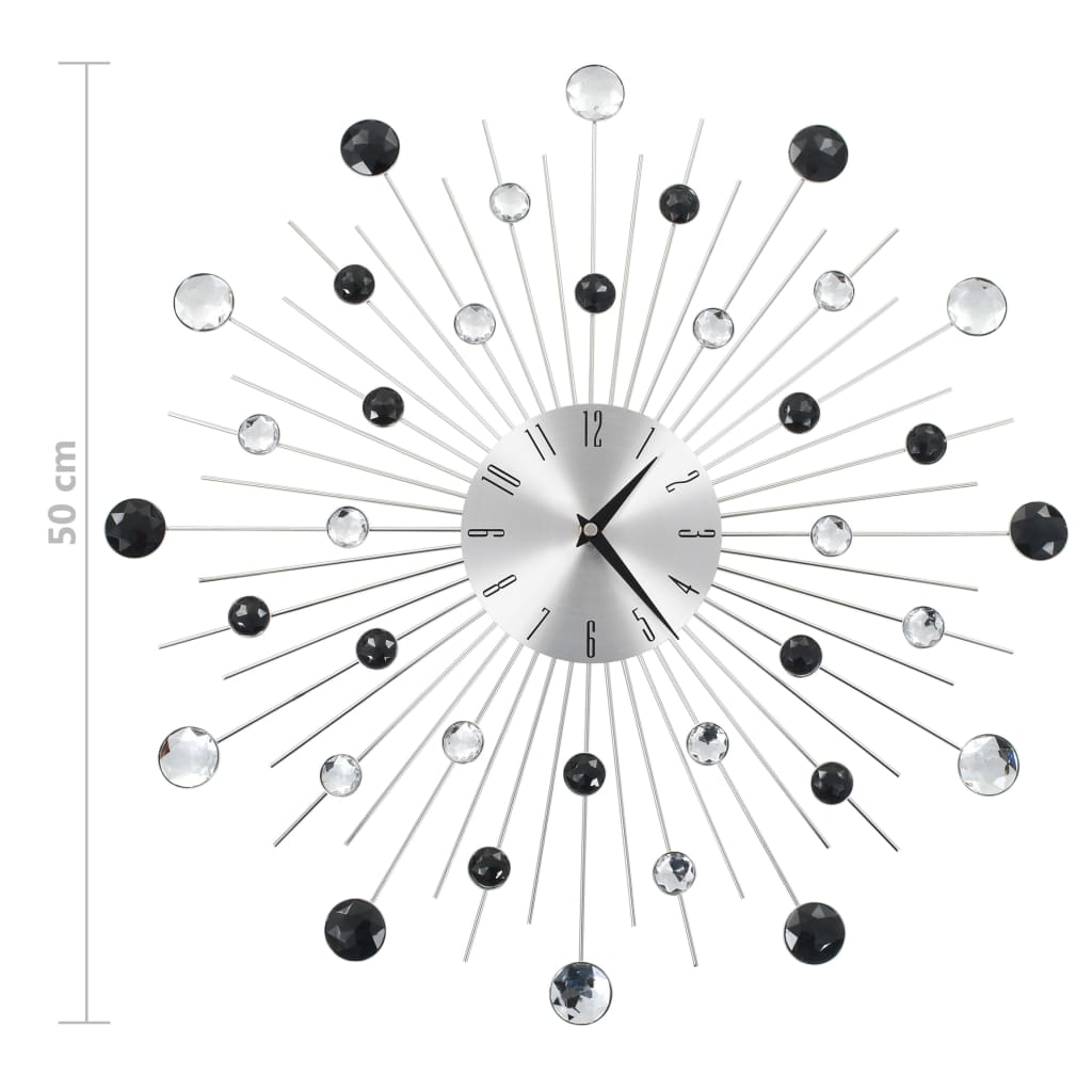 Wall Clock With Quartz Movement Modern Design 50 Cm