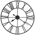 Vintage Wall Clock With Quartz Movement Metal 80 Cm Xxl
