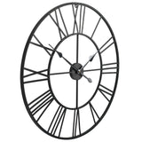 Vintage Wall Clock With Quartz Movement Metal 80 Cm Xxl