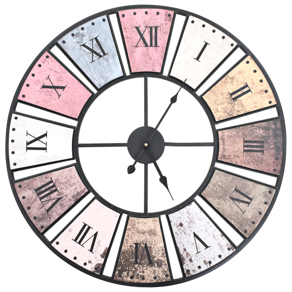Vintage Wall Clock With Quartz Movement 60 Cm Xxl