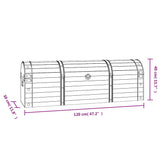 Storage Chest Solid Wood Vintage Style 120X30X40 Cm