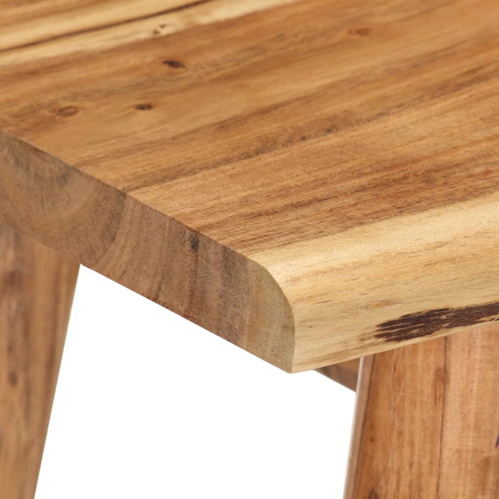 Bedside Table Solid Acacia Wood 45X32X55 Cm