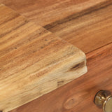 Bedside Table Solid Acacia Wood 45X32X55 Cm