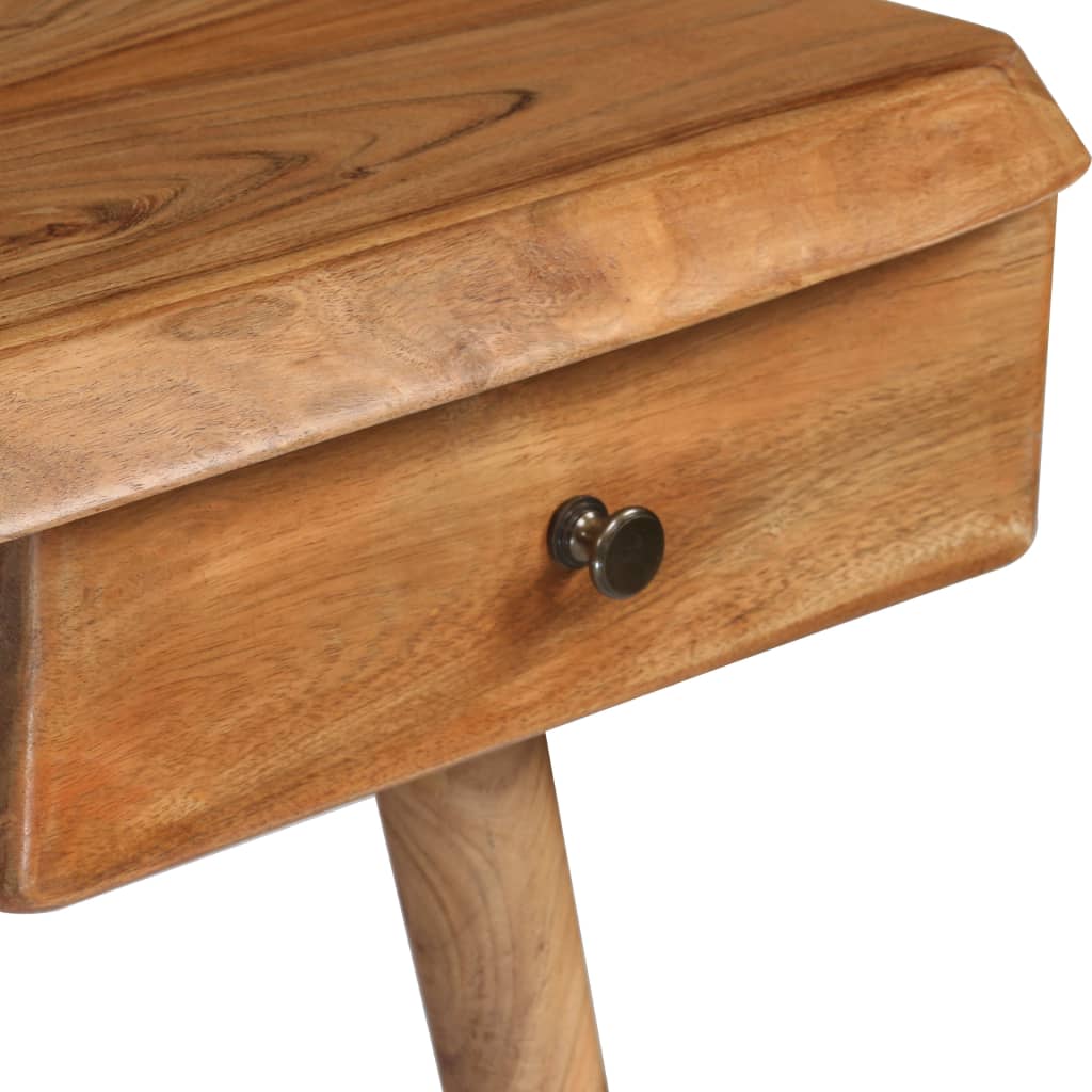 Writing Table Solid Acacia Wood 110X50X76 Cm