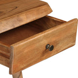 Writing Table Solid Acacia Wood 110X50X76 Cm
