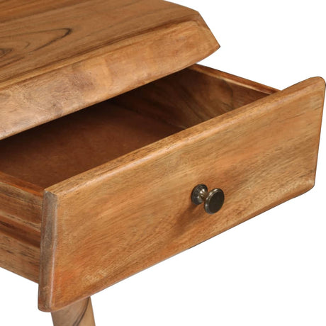Writing Table Solid Acacia Wood 110X50X76 Cm