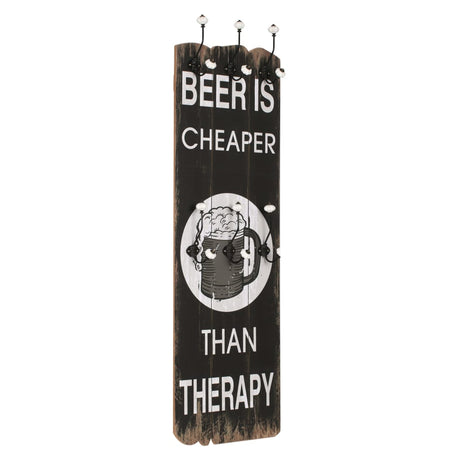 Wall-Mounted Coat Rack With 6 Hooks 120X40 Cm
