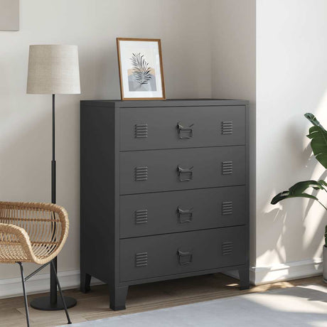 Industrial Drawer Cabinet 78X40X93 Cm Metal
