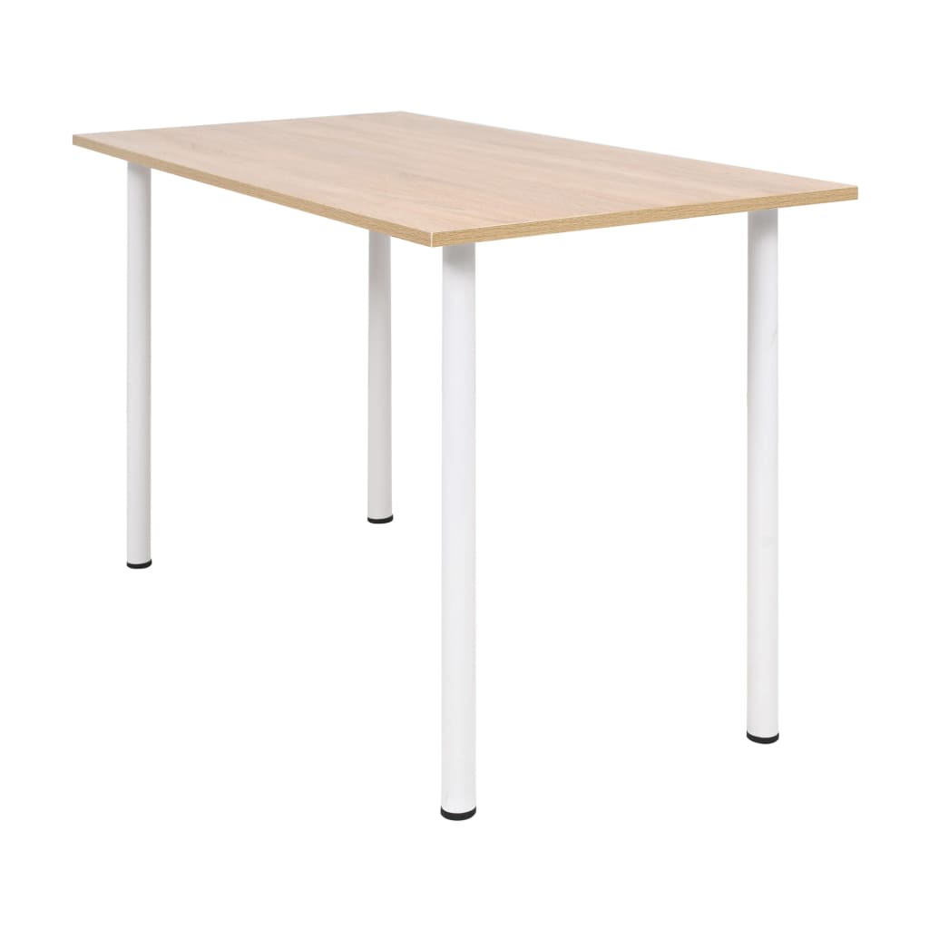 Dining Table 120X60X73 Cm Oak And White