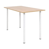 Dining Table 120X60X73 Cm Oak And White