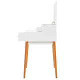 Dressing Table With Mirror Mdf 60X50X86 Cm
