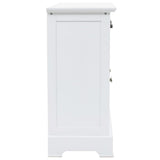 Sideboard With 3 Doors Mdf And Pinewood 105X35X77.5 Cm