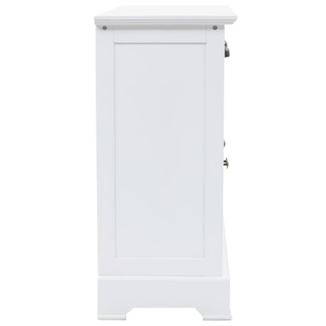 Sideboard With 3 Doors Mdf And Pinewood 105X35X77.5 Cm