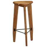 Bar Stools 2 Pcs Solid Acacia Wood
