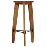 Bar Stools 2 Pcs Solid Acacia Wood