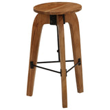 Bar Chairs 2 pcs Solid Acacia Wood