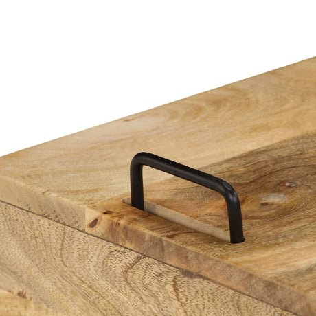 Bedside Table Solid Mango Wood 40X34X47 Cm