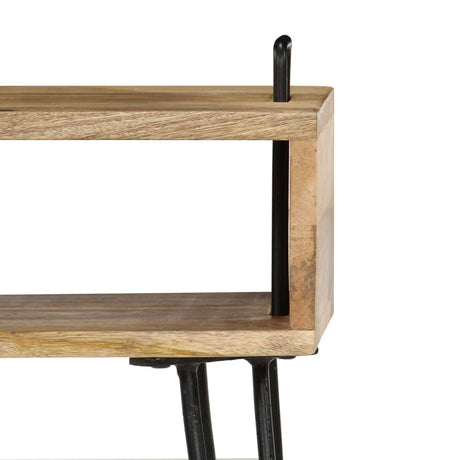 Bedside Table Solid Mango Wood 40X34X47 Cm
