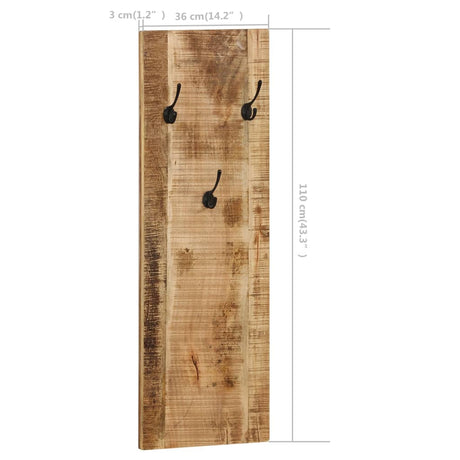 Wall-Mounted Coat Racks 2 Pcs 36X110X3 Cm