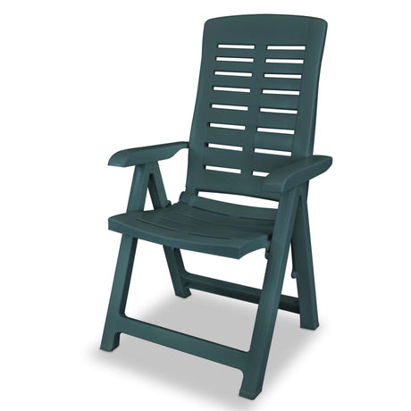 Reclining Garden Chairs 4 Pcs Plastic