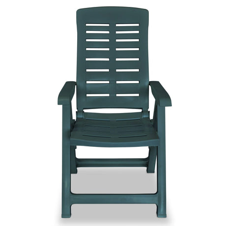 Reclining Garden Chairs 4 Pcs Plastic