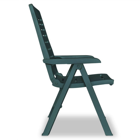 Reclining Garden Chairs 4 Pcs Plastic