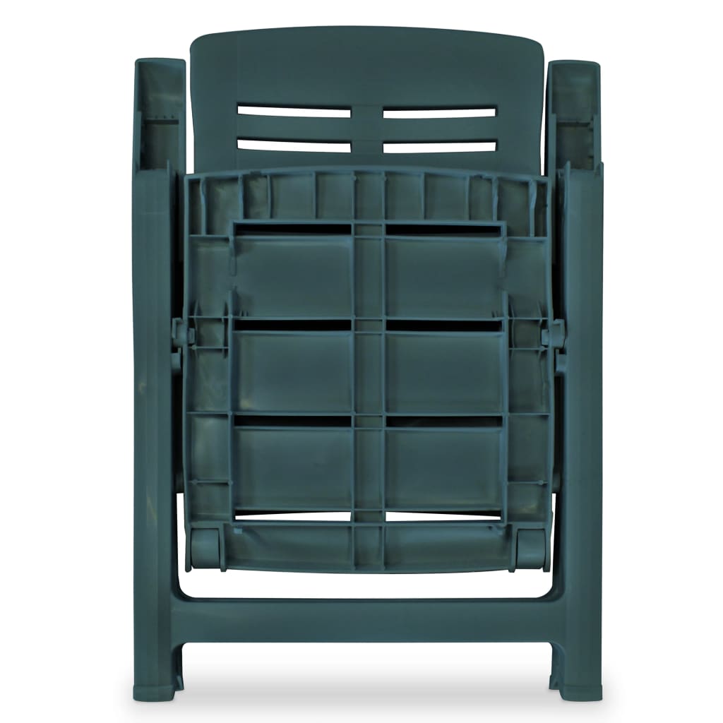 Reclining Garden Chairs 4 Pcs Plastic