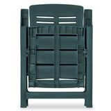 Reclining Garden Chairs 4 Pcs Plastic