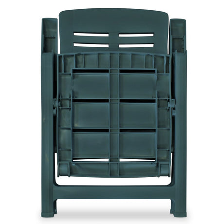 Reclining Garden Chairs 4 Pcs Plastic